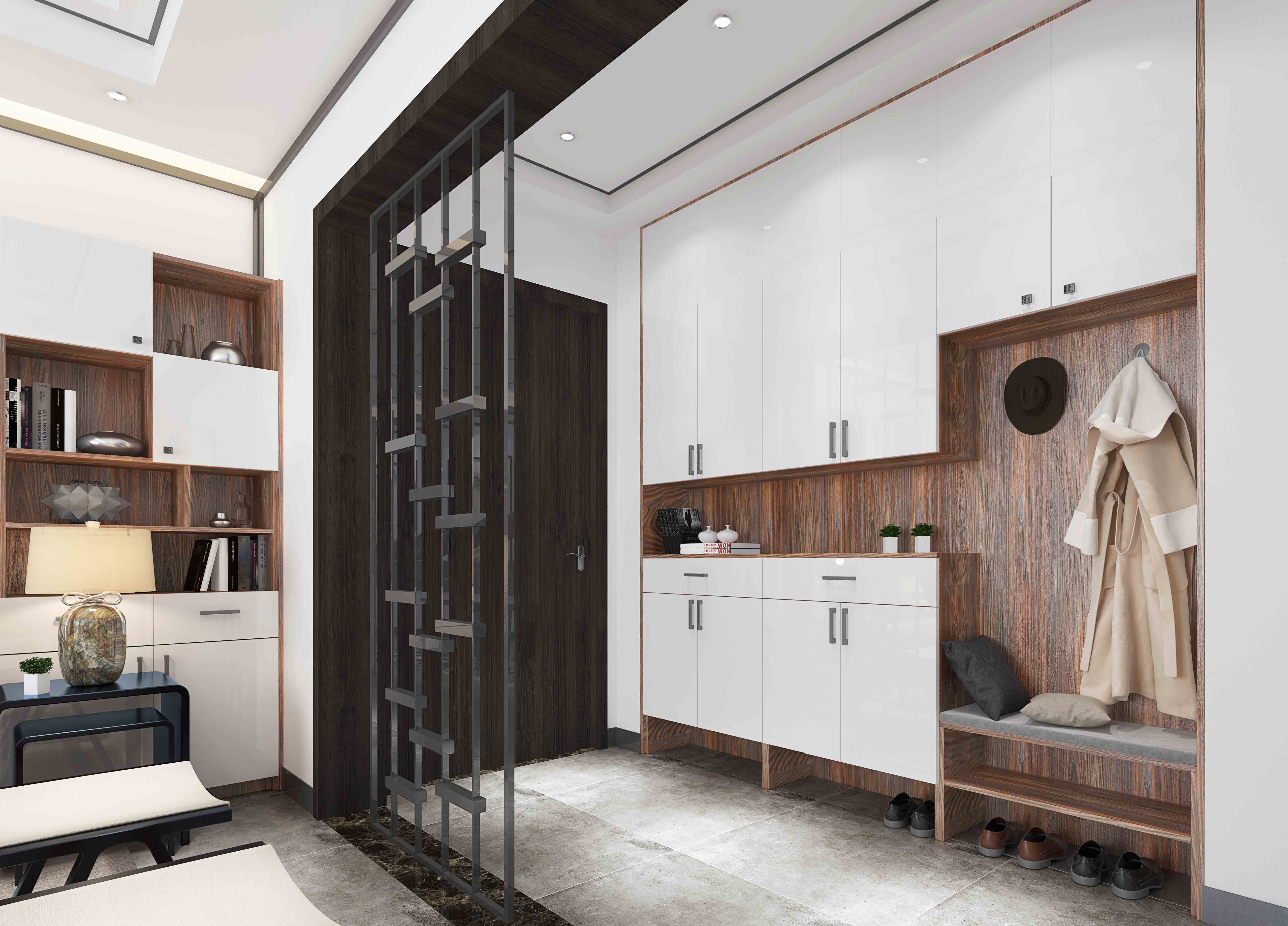 shoes cabinet malamine lacquer full house customization cabinet