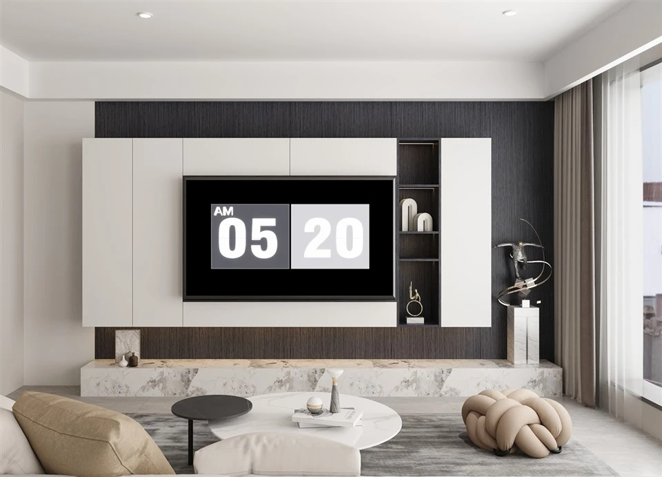 Sienas koka TV bloki
